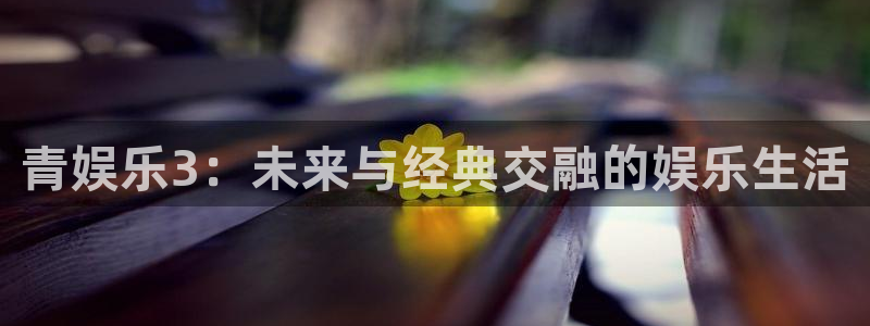盛煌平台苹果手机下载链接：青娱乐3：未来与经典交融的娱乐生活