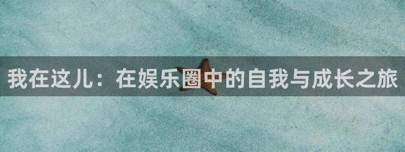 盛煌平台是什么平台：我在这儿：在娱乐圈中的自我与成长之旅